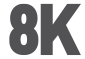 supported resolution logo 8k, 5k